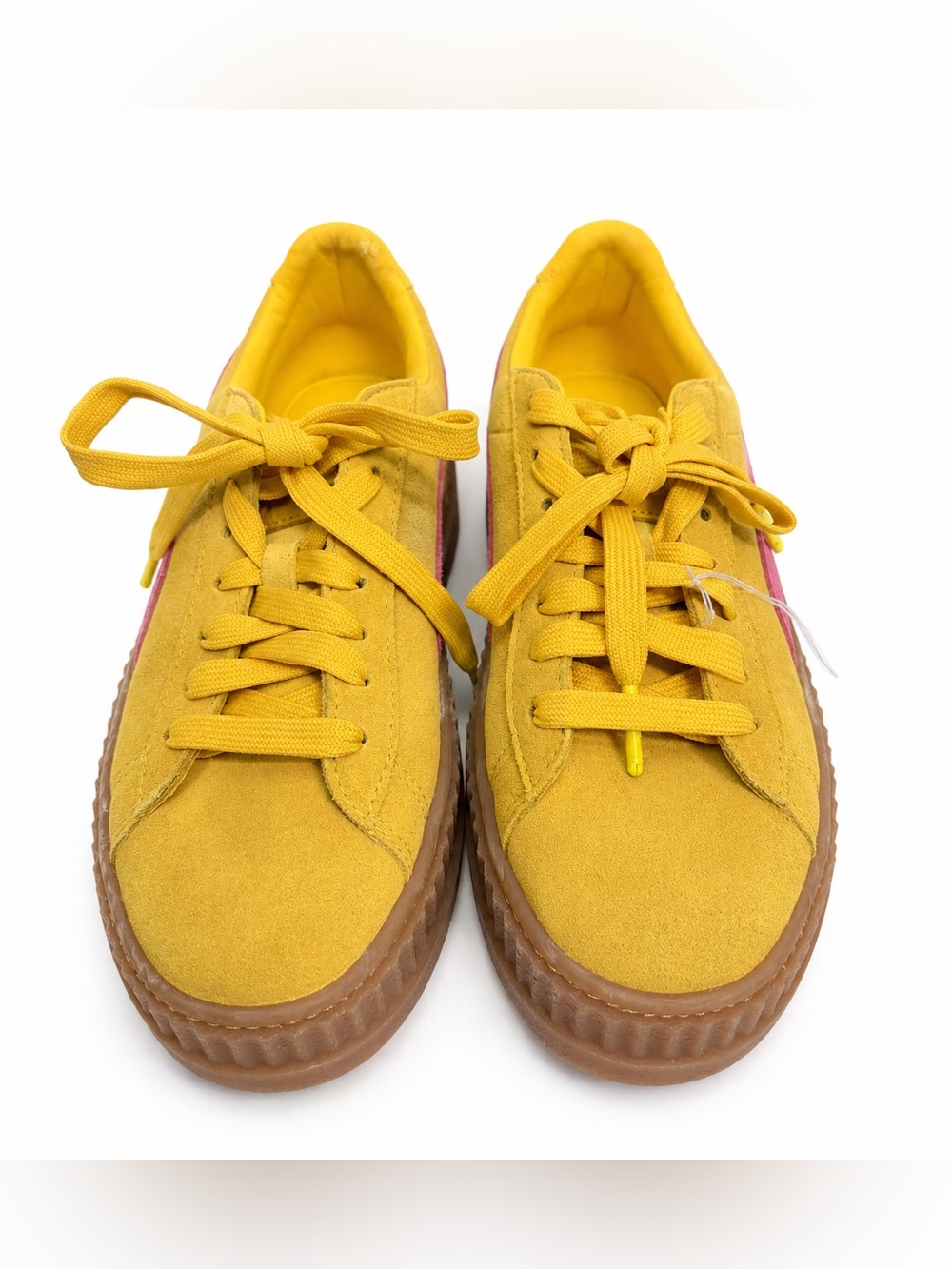 Puma Fenty by Rihanna Women’s Yellow Suede Creeper Sneakers. Size: 8.5